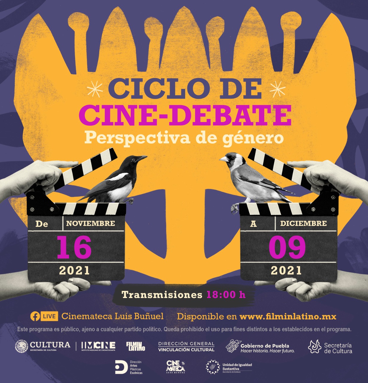 Participa Cultura en Ciclo de Cine de “Perspectiva de Género”