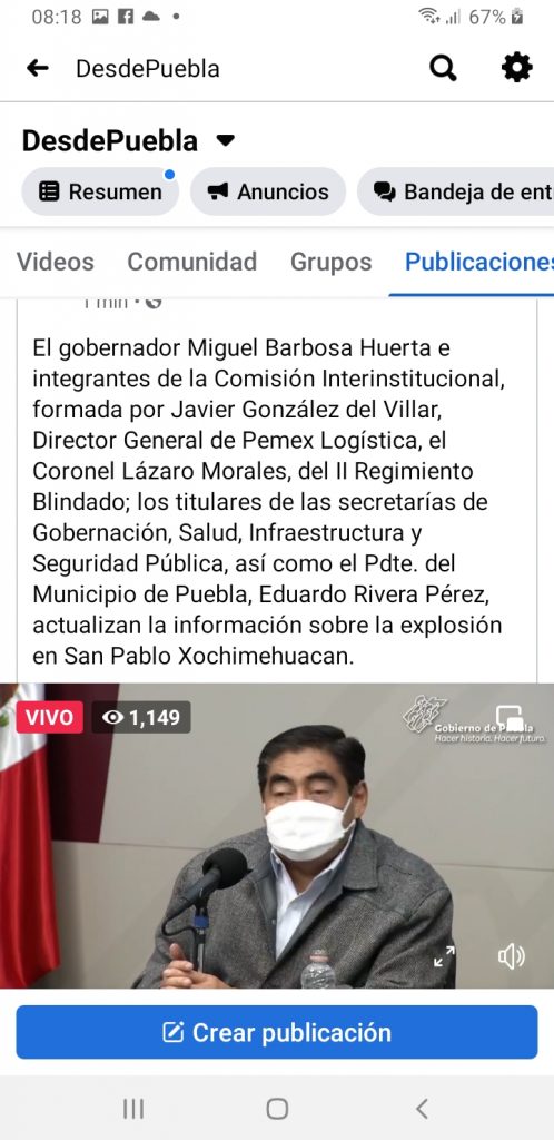 Video desde Puebla: Explosiones en Xochimehuacán dejaron 5 intubados, informó Martínez García