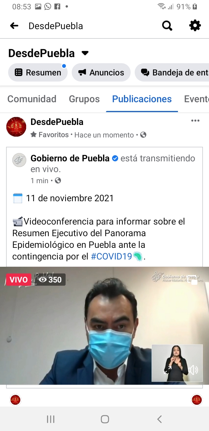 Puebla, primera entidad del país en tener acceso a la Alerta Covid vía celular: Jesús Ramírez Díaz