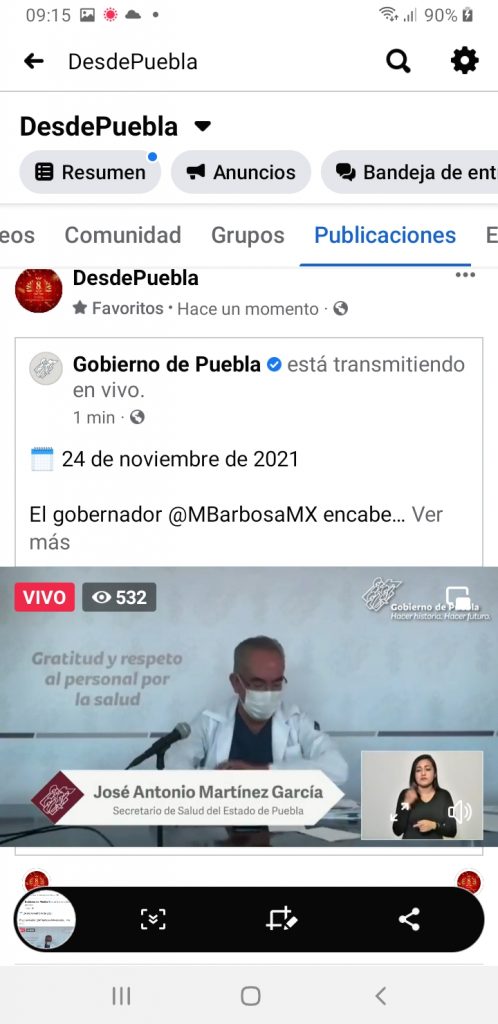 Parte de Guerra Puebla miércoles 24: La entidad acumula 9 muertos y 25 contagios más de Covid en las últimas horas, advirtió el titular de Salud