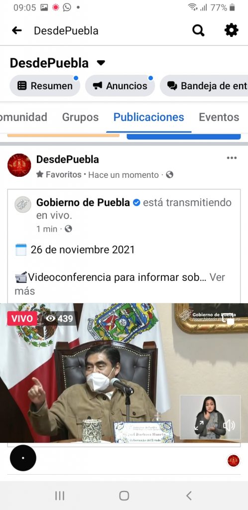 “Que vengan los que gritaron ayer (miembros de la Coparmex), yo los recibo, si lo que quieren es construir”, subrayó el gobernador Miguel Barbosa Huerta