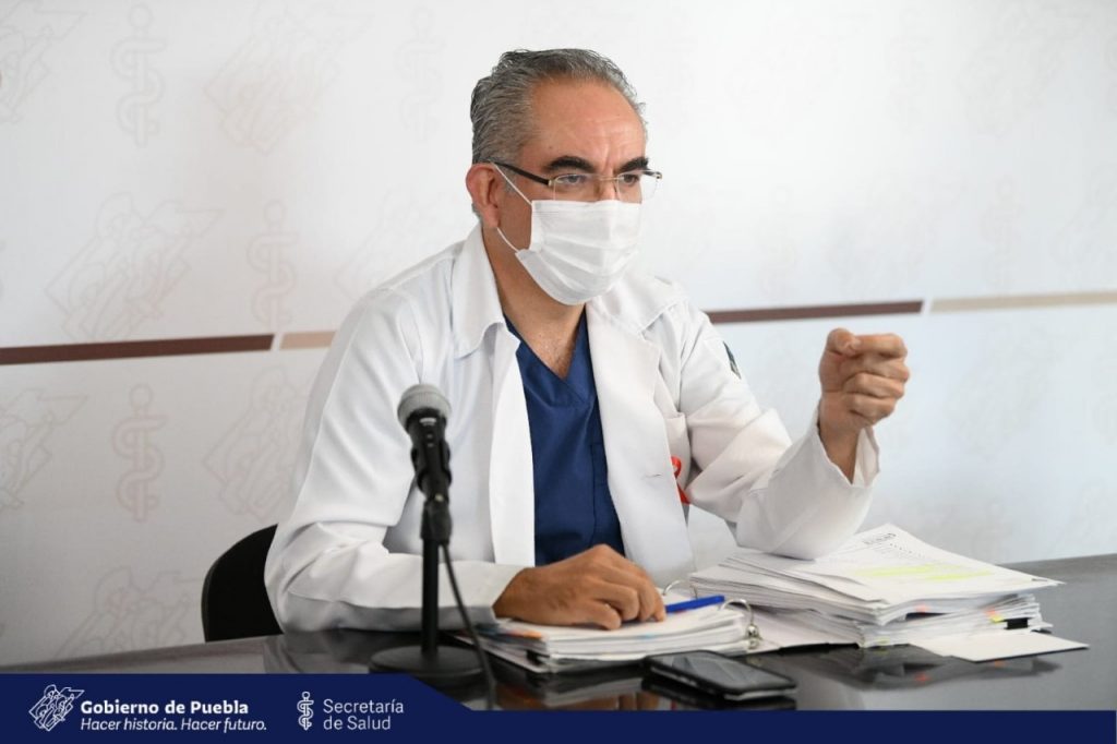 Video desde Puebla: En el estado quedan 80 pacientes hospitalizados por Covid, puntualizó José Antonio Martínez García