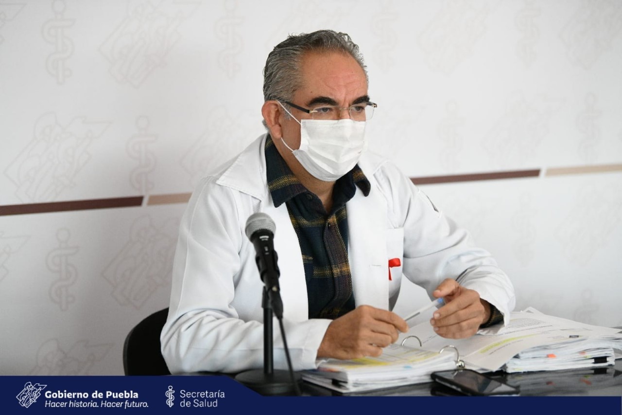 Video desde Puebla: En las últimas 24 siete poblanos más fueron hospitalizados por covid en el estado, advirtió el secretario de Salud