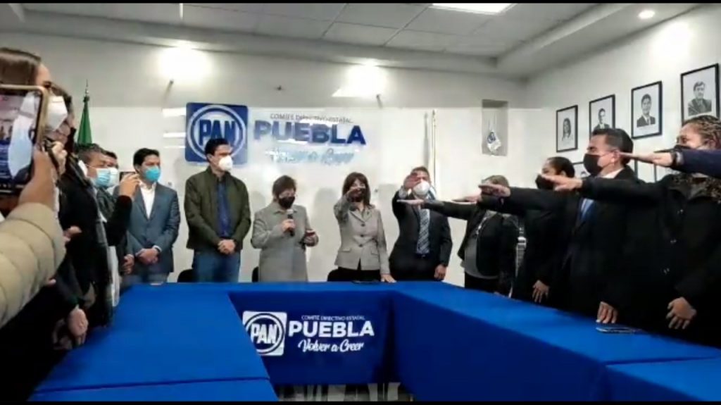 Video desde Puebla: Augusta Díaz y Marcos Castro tomaron protesta al frente del PAN estatal
