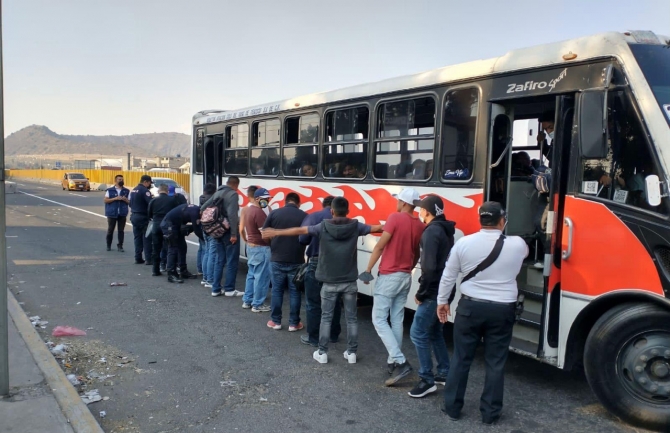 Combate frontal al asalto en el transporte en Valle de Chalco