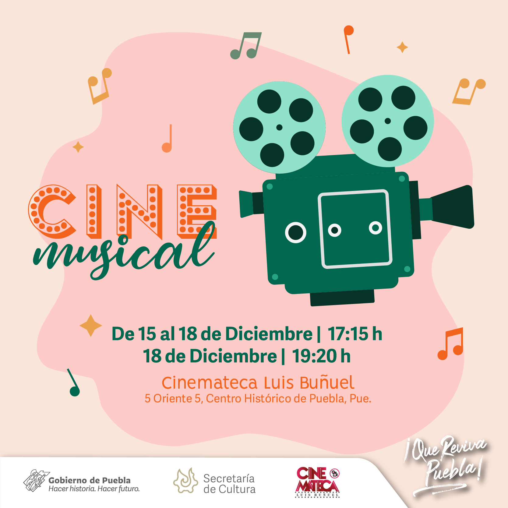 Presentará Secretaría de Cultura “Ciclo Cine Musical”