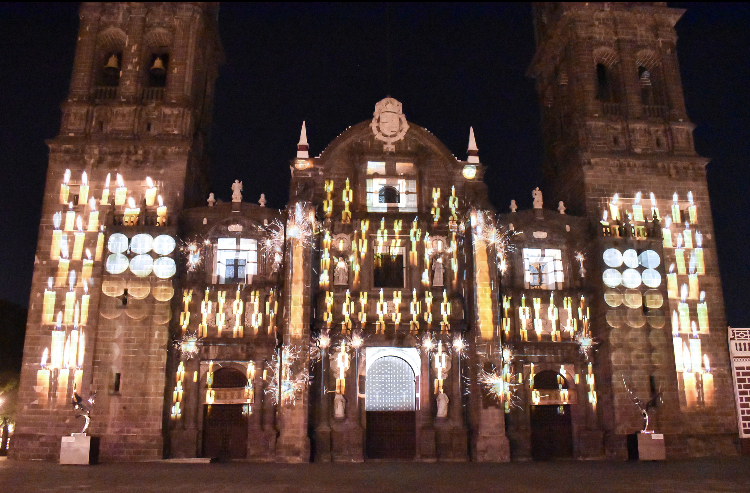 Reanuda Turismo video mapping navideño en Catedral