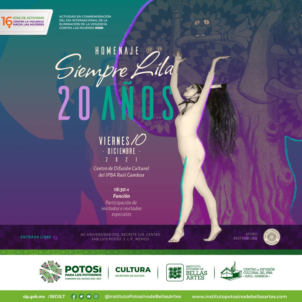 “Siempre Lila, 20 años” homenaje a célebre bailarina