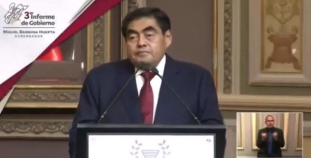 Video desde Puebla: No dejaremos a Puebla en manos de la delincuencia, reiteró el gobernador Barbosa en su 3er informe de labores