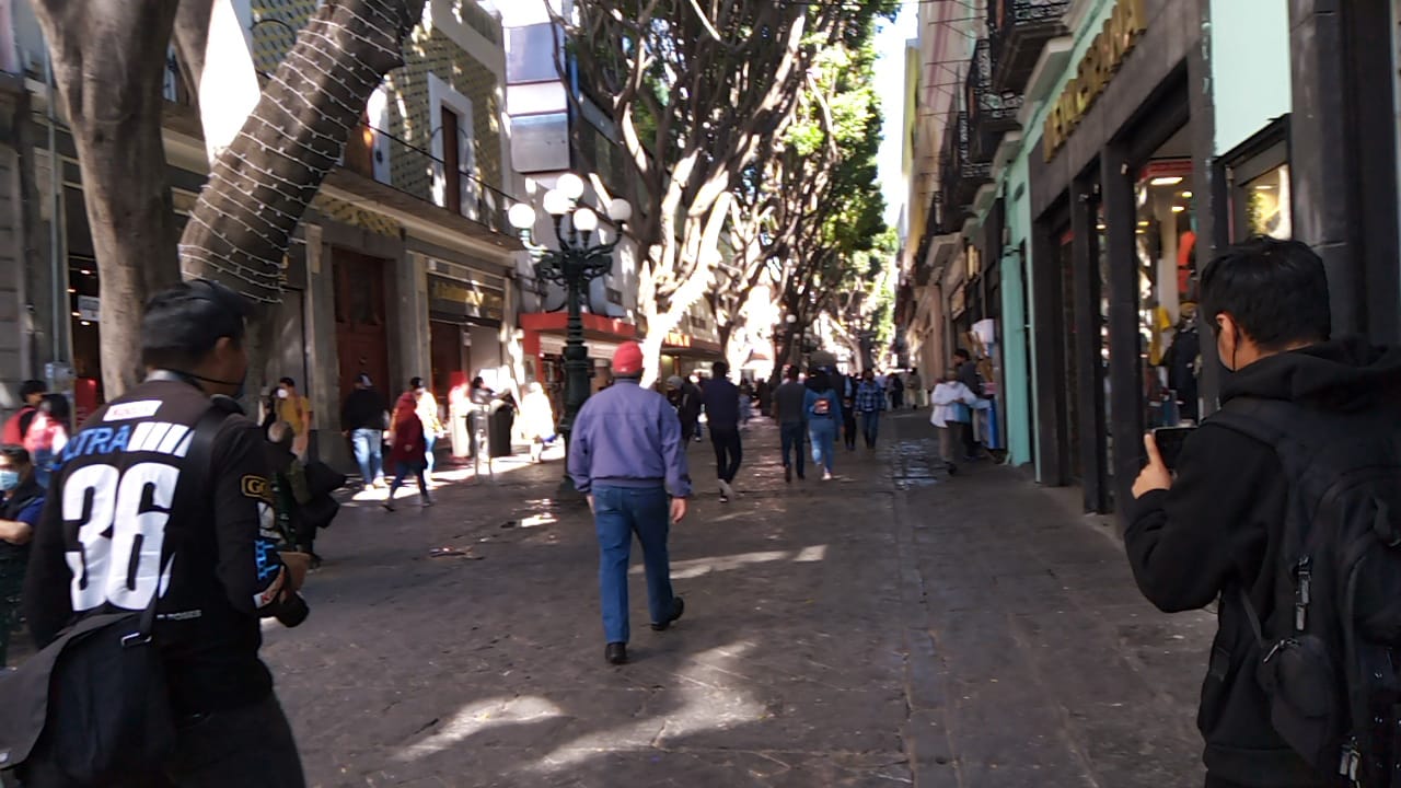 Video desde Puebla: Comerciantes del centro histórico registran repunte de ventas