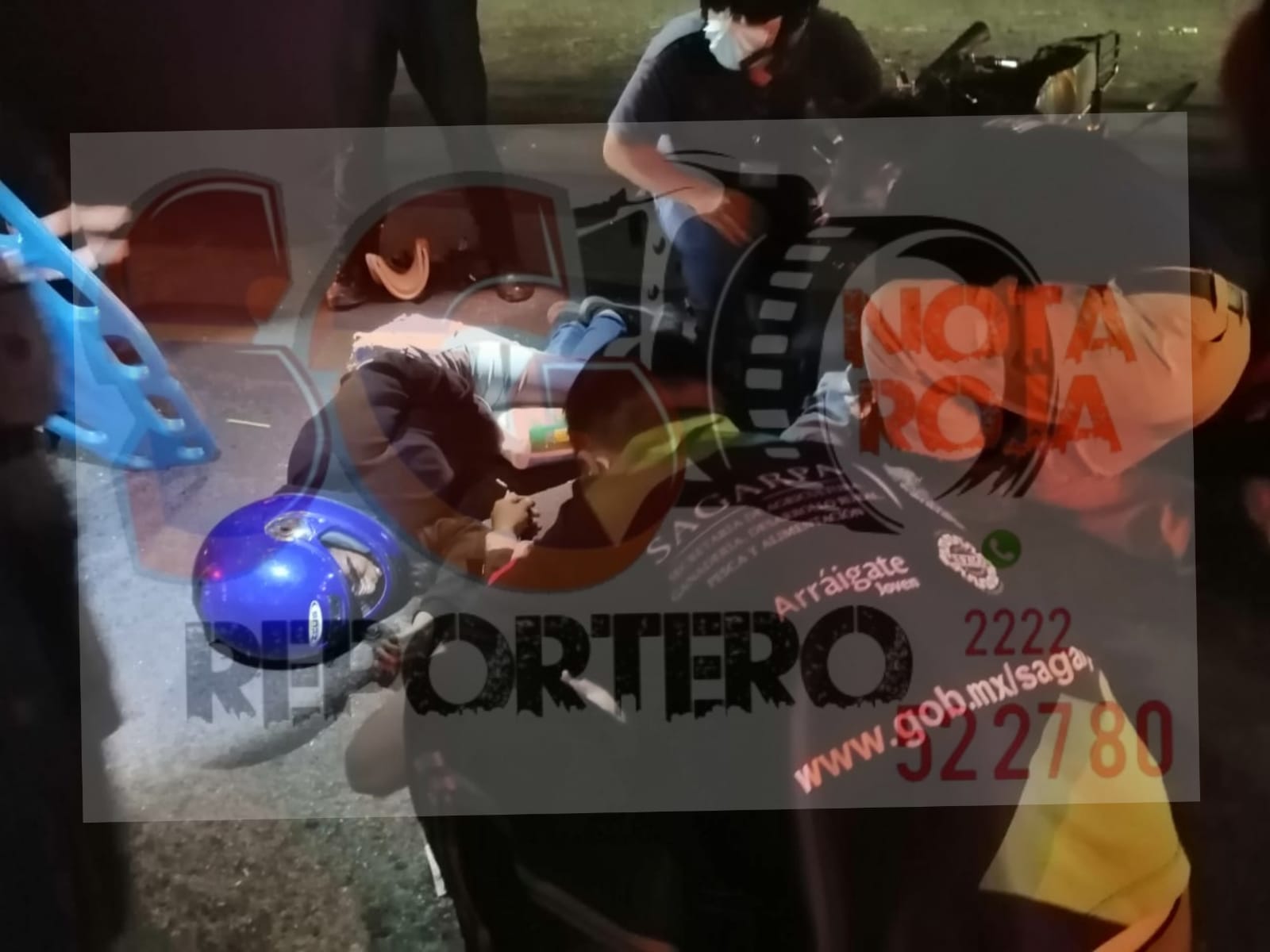 Pareja de motociclistas, lesionada por camioneta en Tehuacán