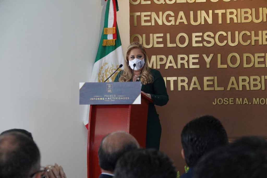 Rinde su informe de actividades magistrada presidenta NORMA Angélica Sandoval Sánchez