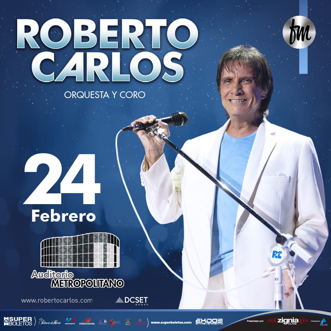 Roberto Carlos en Puebla con motivo de sus 60 años de impecable trayectoria artística