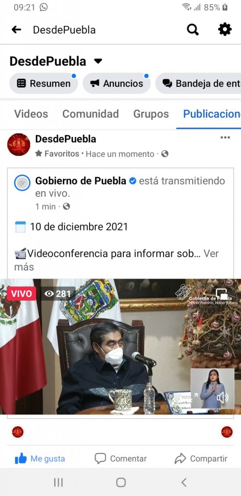 Gobernador Barbosa acusó a la CFE de realizar cobros ilegales con el DAP