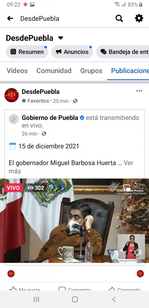 Video desde Puebla: Zoé Robledo de visita en el estado para abordar el asunto del IMSS San Alejandro, confirmó el gobernador Barbosa