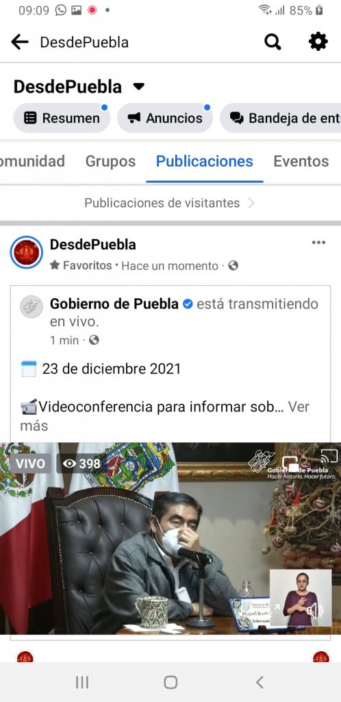 “No vamos a cerrar la economía”, reiteró el gobernador Luis Miguel Barbosa Huerta