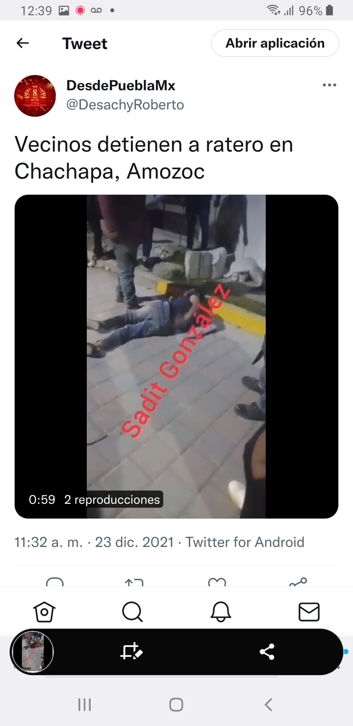 Video desde Puebla: Vecinos de Chachapa detienen a presunto ladrón
