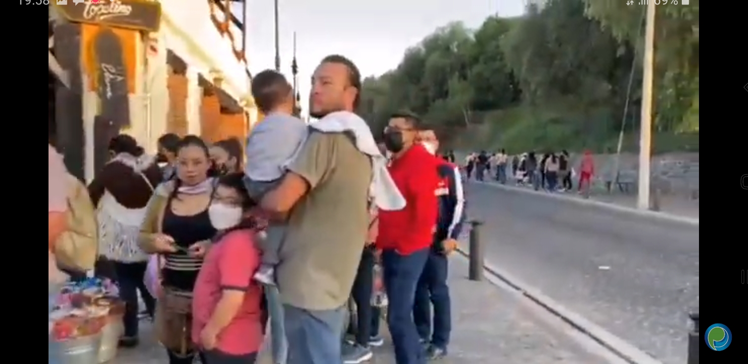 Video desde Puebla: Aumenta afluencia del tren turístico de Cholula