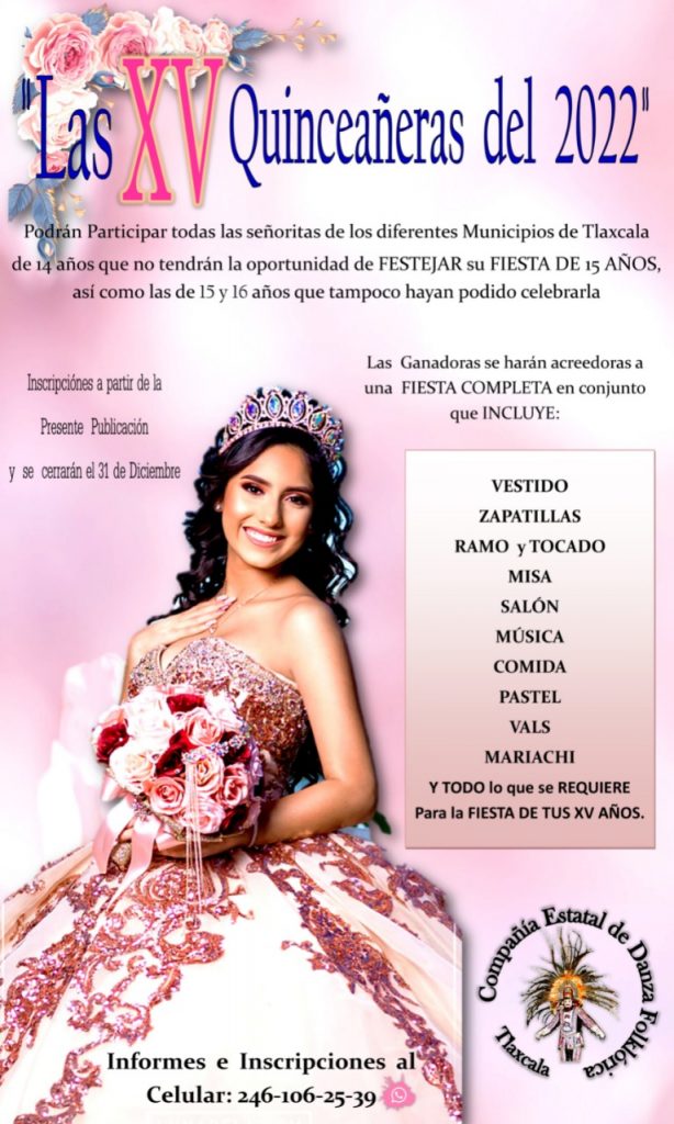 Invitan a quinceañeras a ganar  su fiesta de ensueño