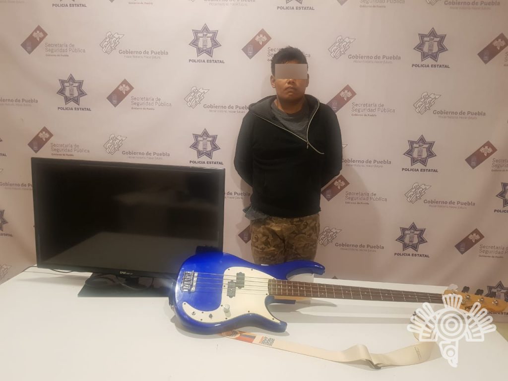 Detiene Policía Estatal a presunto ladrón de casa habitación