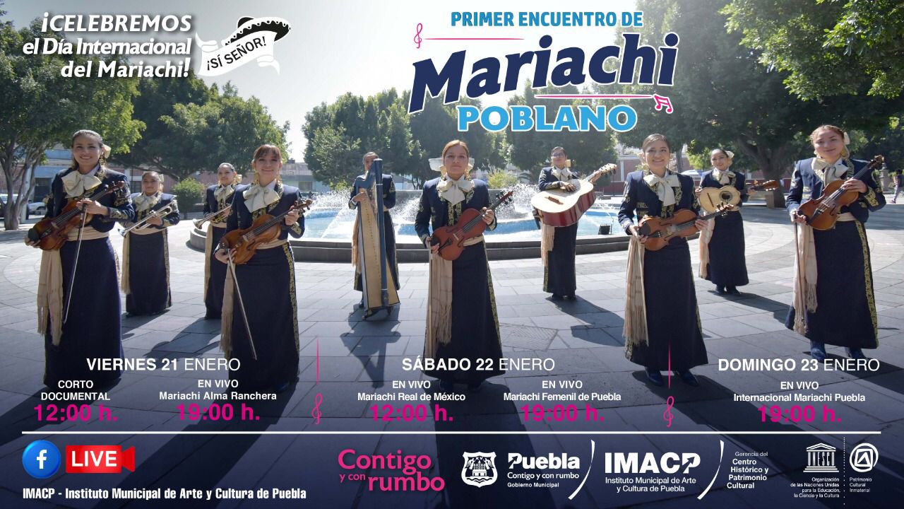 IMACP organizará el 1er Encuentro del Mariachi Poblano