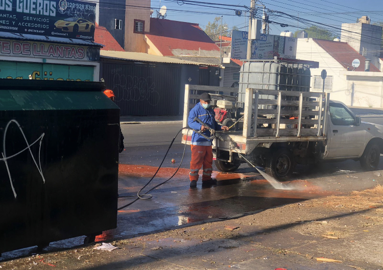 Ayuntamiento de Puebla realizó jornada de mantenimiento en Loma Bella