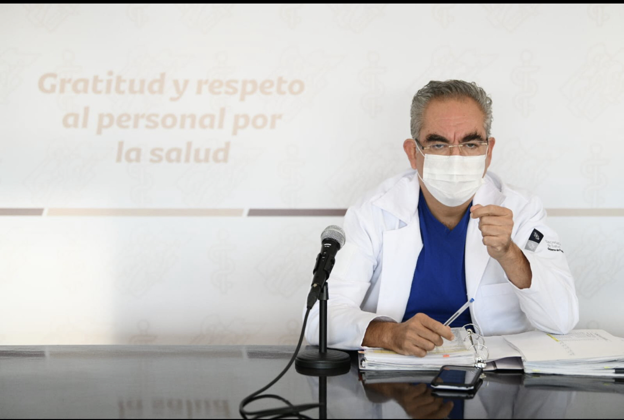 Video desde Puebla: Al corte de este jueves, hay en la entidad 173 hospitalizados por covid, precisó el secretario de Salud