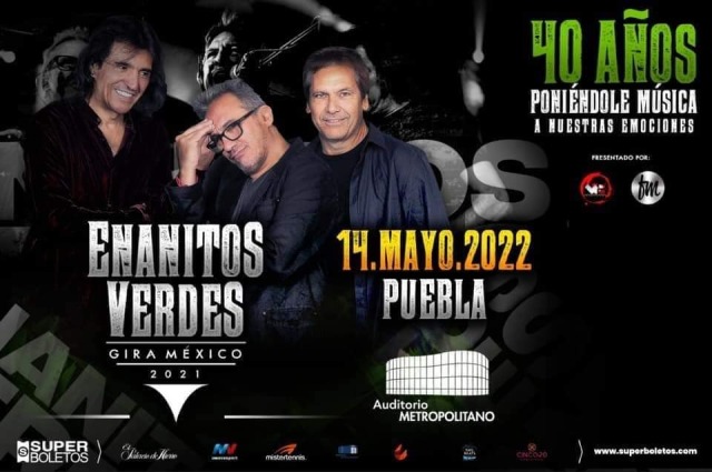 Enanitos Verdes llega a Puebla con su gira en la que celebran 40 años de trayectoria