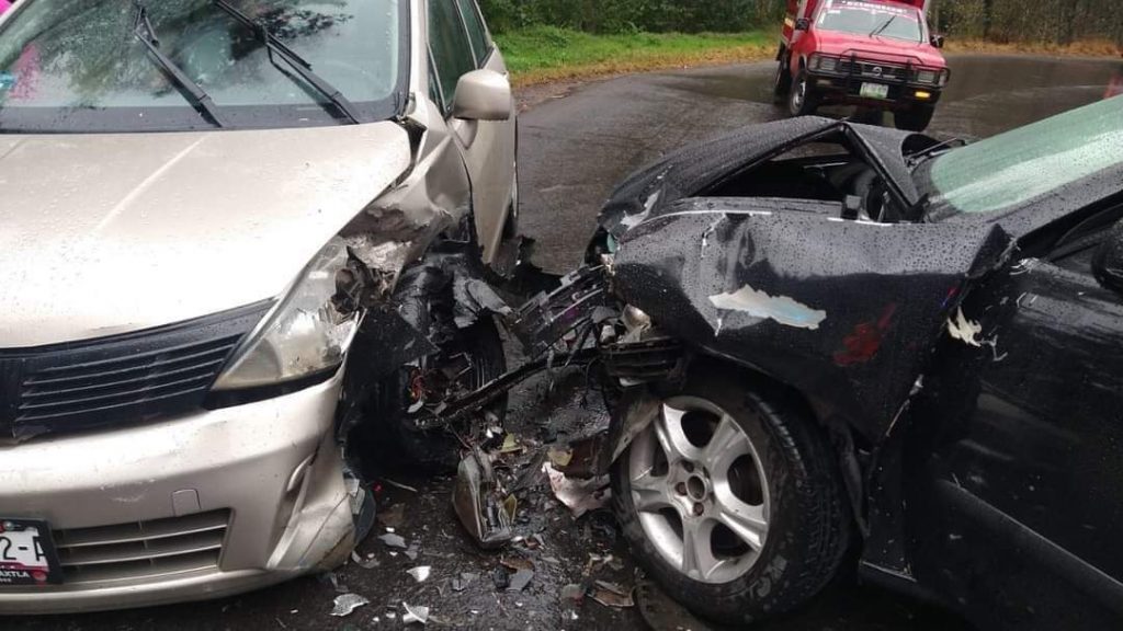 Un lesionado, saldo de accidente vehicular en la carretera Zacapoaxtla Tlatlauquitepec