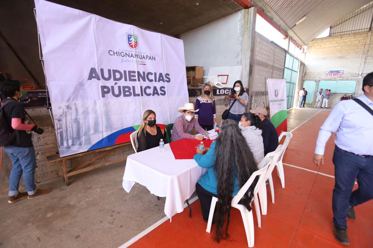 Las juntas auxiliares son una prioridad en Chignahuapan, reiteró Lorenzo Rivera
