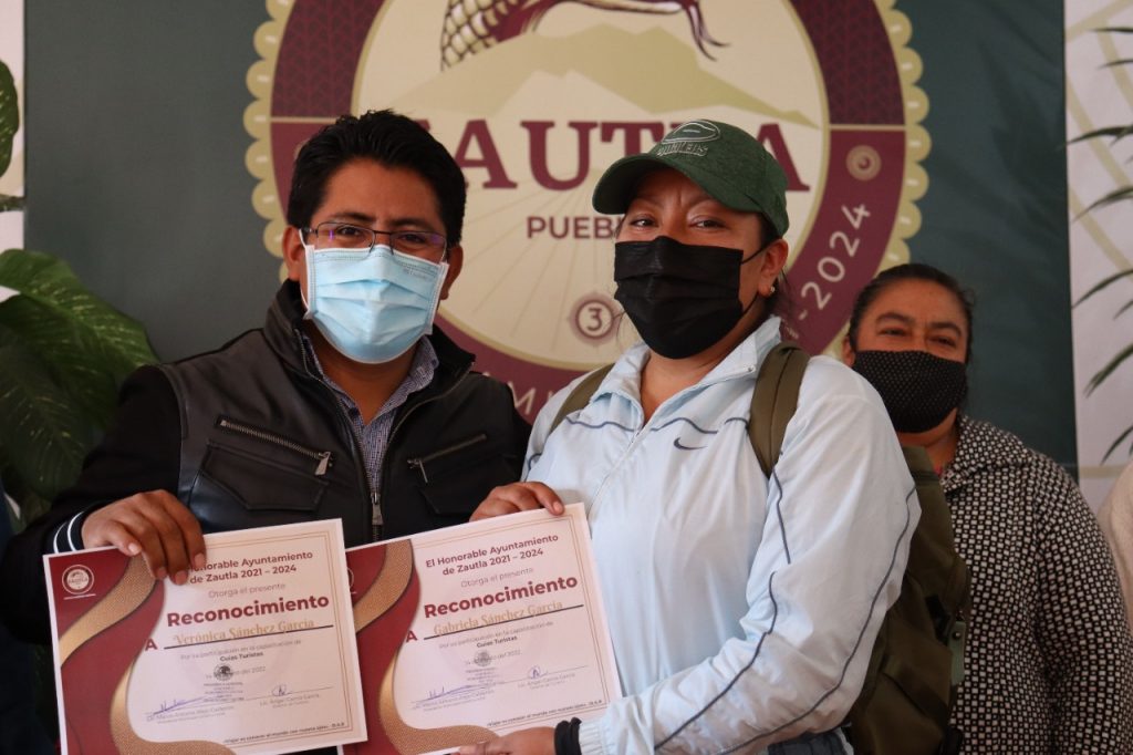 Guías de turistas preparados en Zautla  para la recepción de visitantes con estrategias de seguridad, higiene y disfrute del municipio
