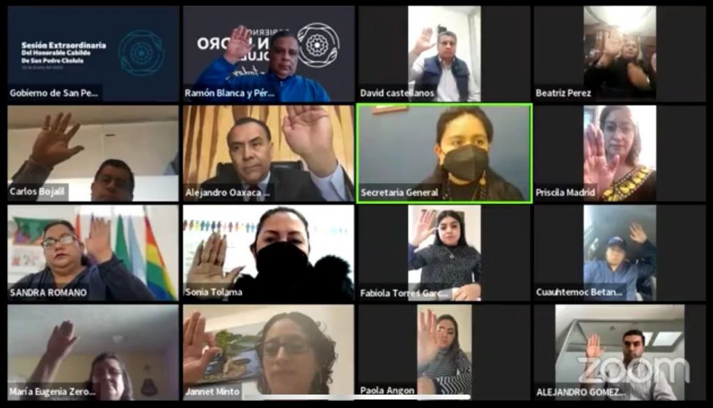 Cabildo de San Pedro Cholula valida a ganadores en las juntas auxiliares