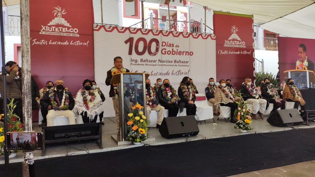 En tan solo 100 días, Xiutetelco ya va por el camino correcto: Baltazar Narciso