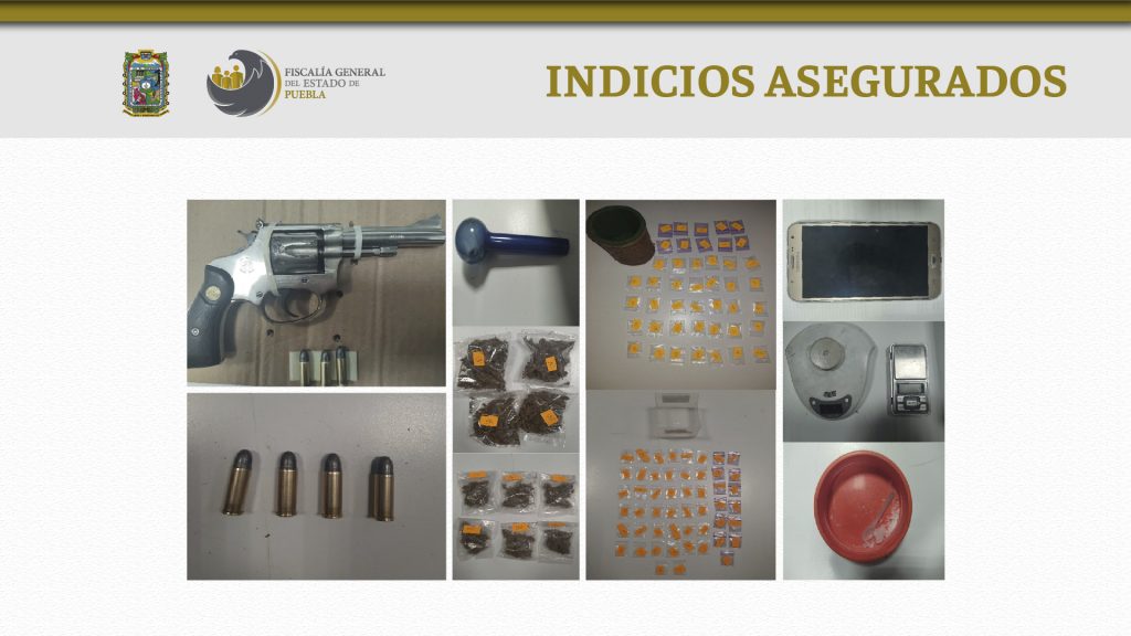 Fiscalía detuvo en Atlixco a un hombre con más de 100 dosis de droga