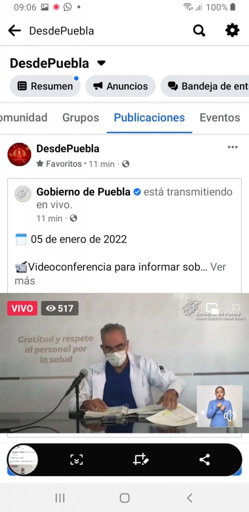Parte de Guerra Puebla miércoles 5: Repunta Covid en la entidad con 159 contagios nuevos, confirmó José Antonio Martínez García