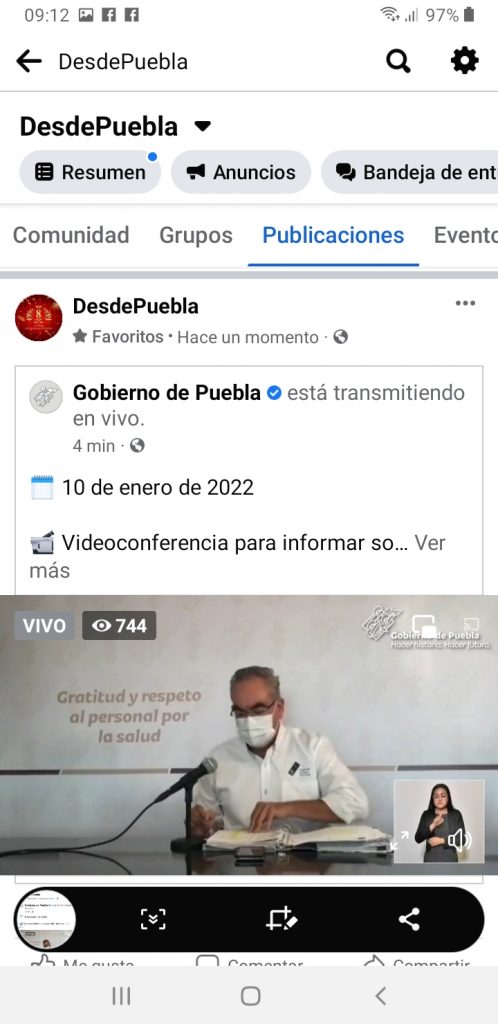 Parte de Guerra Puebla lunes 10: Se eleva de manera exponencial la cantidad de enfermos Covid; se confirman 788 casos en el fin de semana