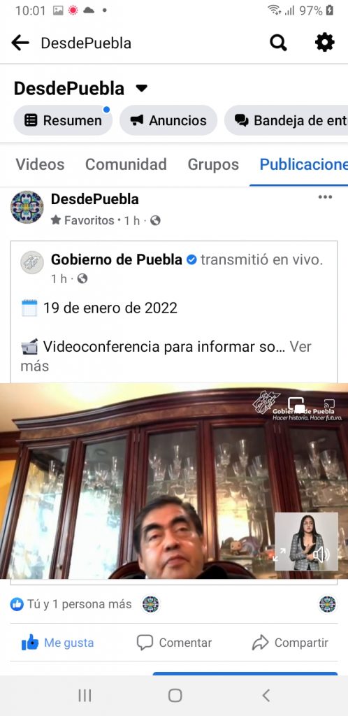 “¿Quién pela el semáforo de López Gatell?”, cuestionó el gobernador Miguel Barbosa Huerta