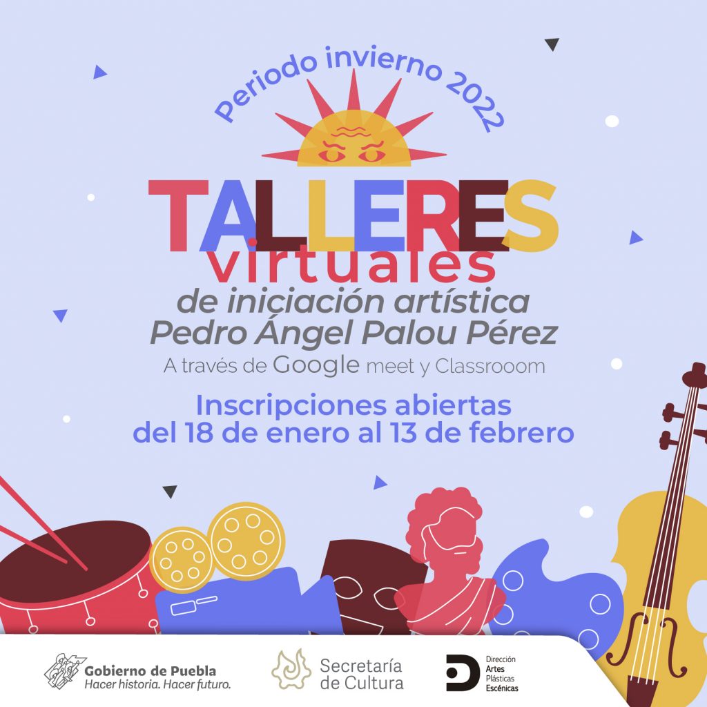 Abre Cultura inscripciones a talleres virtuales de iniciación artística