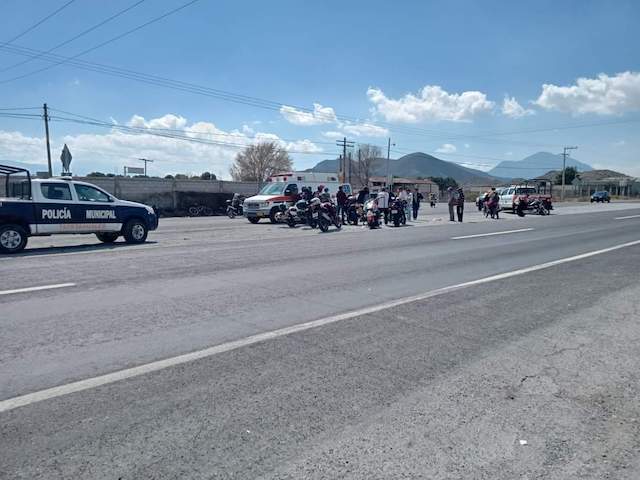 Torton embiste a motociclista en Alchichica