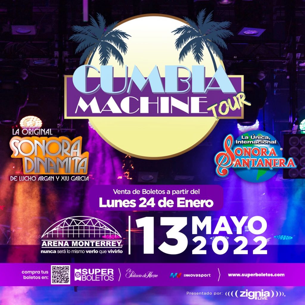 Cumbia Machine”: la Sonora Santanera y la Sonora Dinamita con grandes artistas en un solo escenario