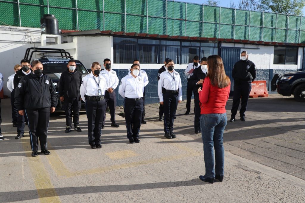 Policía municipal realiza jornada de salud mental