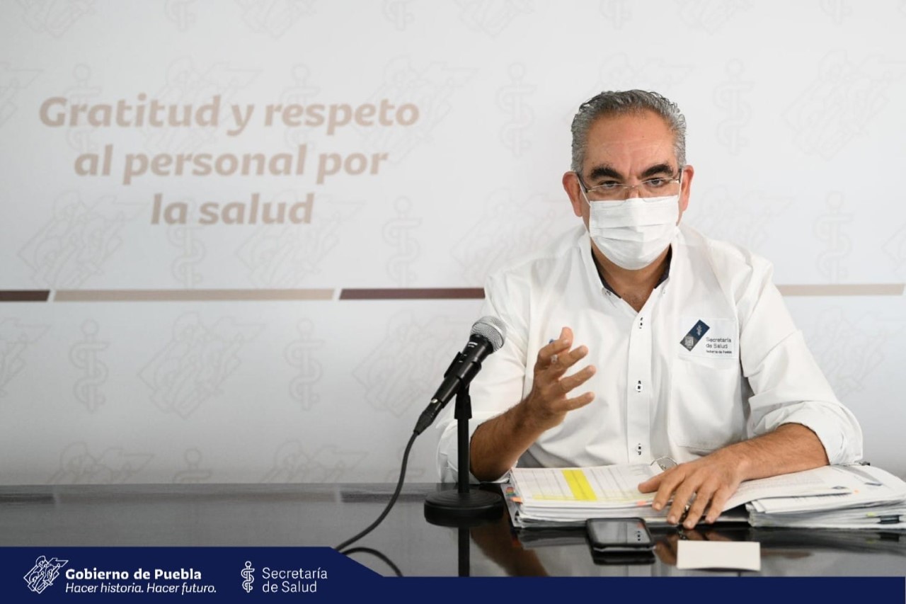Video desde Puebla: Durante el fin de semana se confirmaron en el estado dos decesos por coronavirus y 788 se contagiaron, advirtió el secretario de Salud