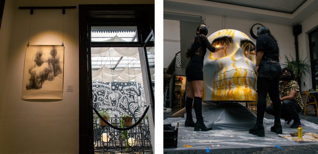 Tres artistas conjugan su experiencia en la exposición Hogar-Hoguera