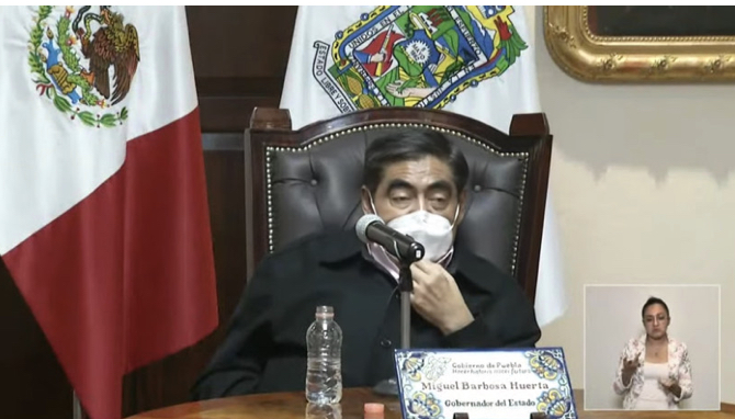 Video desde Puebla: Bonafont restablecerá sus operaciones por decreto de un juez de control, señaló Miguel Barbosa