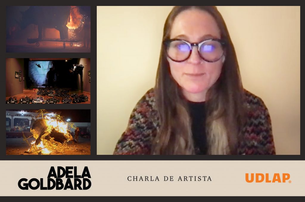 Estudiantes de Artes Plásticas de la UDLAP se reúnen con la artista Adela Goldbard