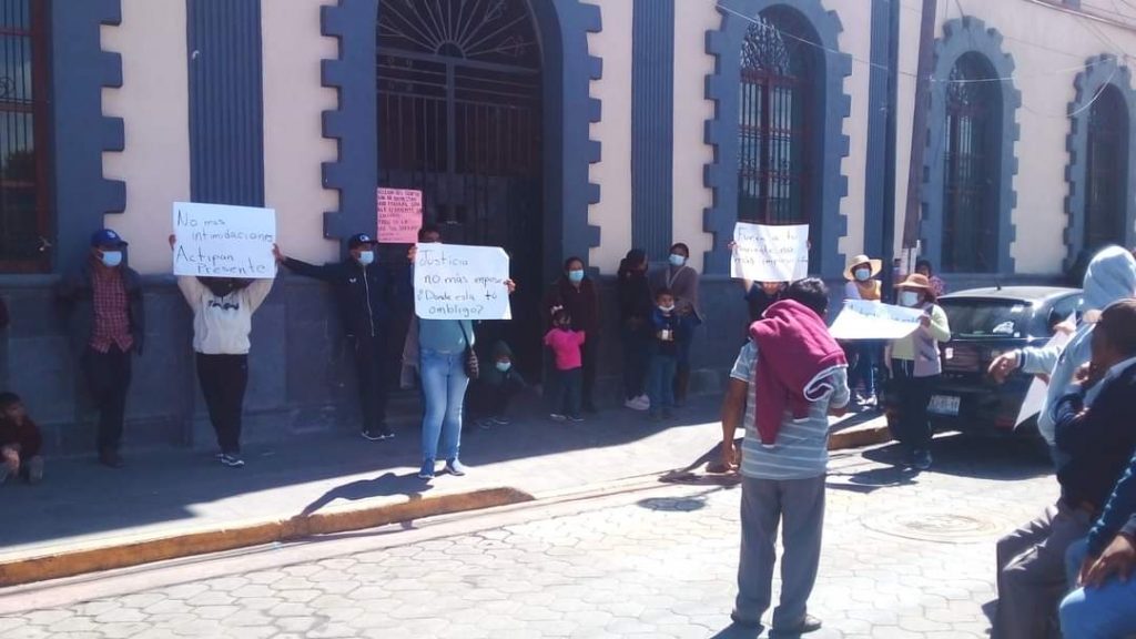 Cierran presidencia de Acatzingo por el plebiscito en Actipan