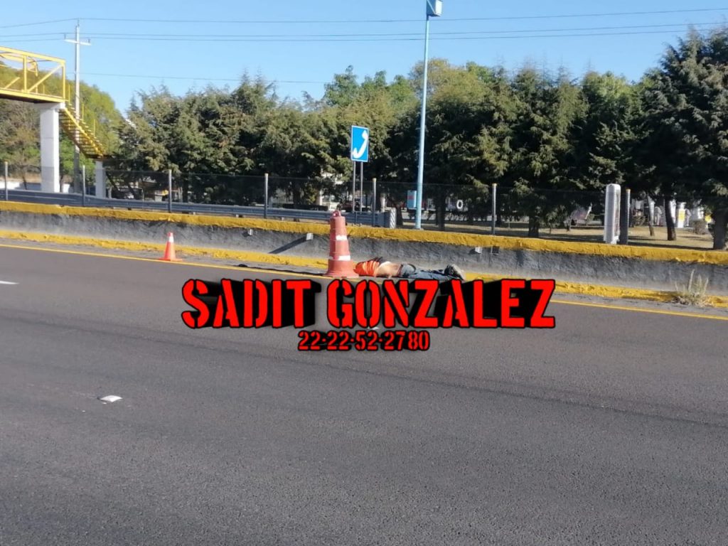 Muere atropellado al intentar cruzar la autopista México-Puebla