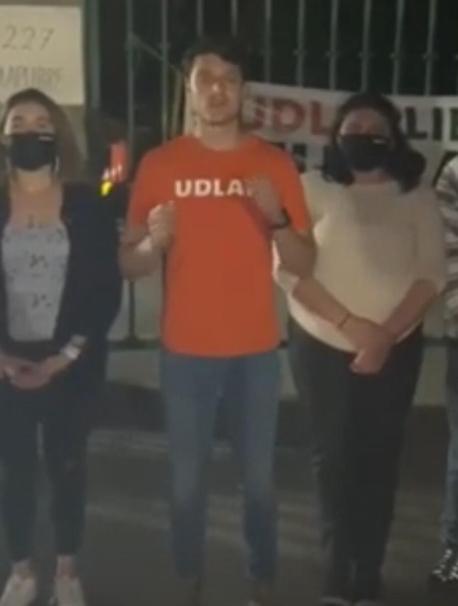Video desde Puebla: Citan en la UDLAP para este jueves en la mañana
