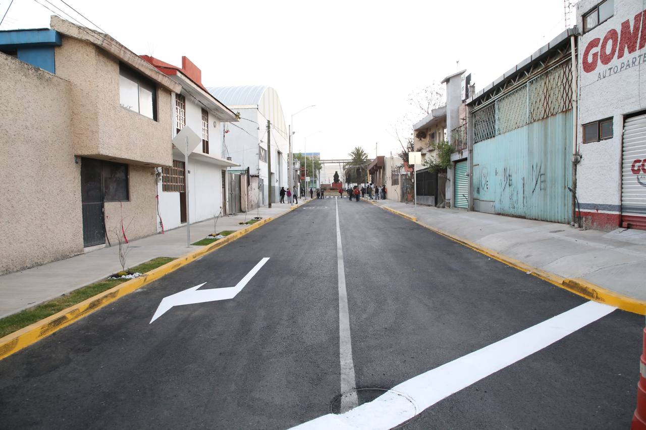 Ayuntamiento de Puebla pavimentó la calle Colima en la colonia San Rafael