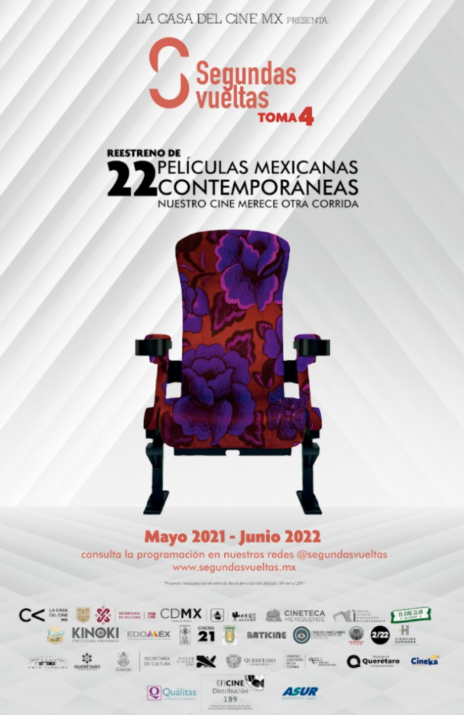 “La Casa del Cine Presenta: Segundas Vueltas Toma 4” llega al estreno de 100 películas mexicanas